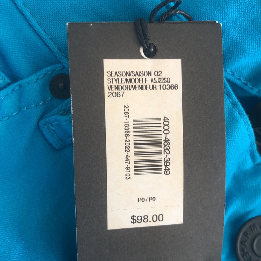 Armani Exchange j22 Denim legging low rise super skinny leg P0 petite 0 nwt - Picture 4 of 4